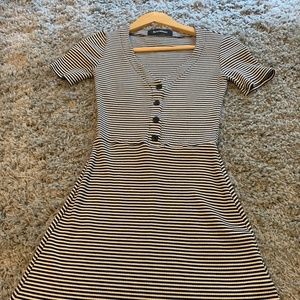 Reformation Striped Mini Dress XS